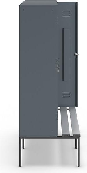 Actual product image Wolf Clothes locker with bench underneath (160 cm, 214 cm)