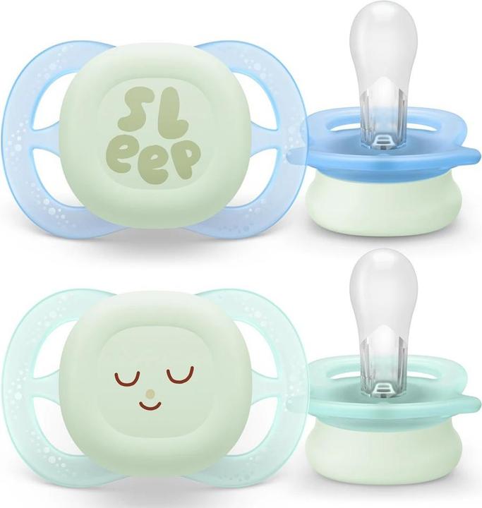Philips Avent Ultrastart Day&Night Pacifier (2x, 0 - 6 Months)