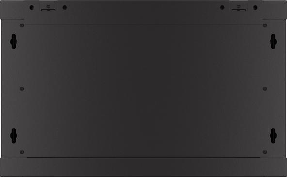 Image du produit Lanberg Nástěnná jednodílná skříň 19", 6U/600x450, (v rozloženém stavu), perforované dveře, černá ( (10.86 HE, Rack 19 pouces)