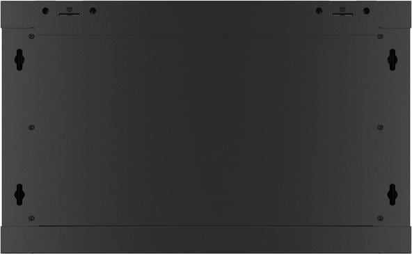 Produktbild Lanberg Nástěnná jednodílná skříň 19", 6U/600x450, (v rozloženém stavu), perforované dveře, černá ( (10.86 HE, 19 Zoll Rack)