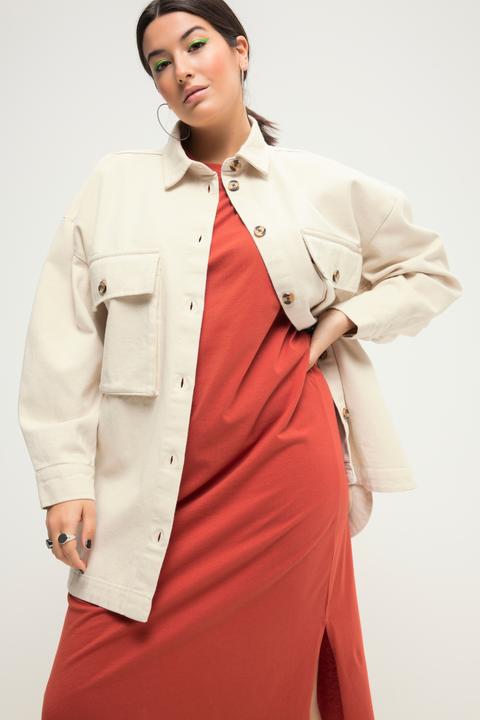 Produktbild Studio Untold Hemdjacke, oversized, Hemdkragen, weiter Langarm (54)