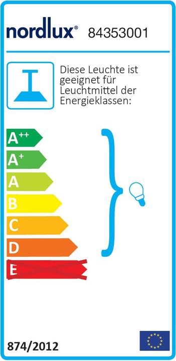 Etichetta energetica Nordlux bretella (E27)