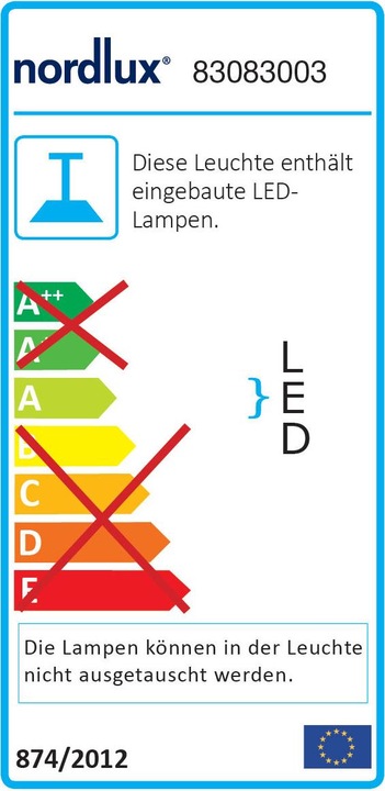 Energy Label Nordlux performer (1000 lm)