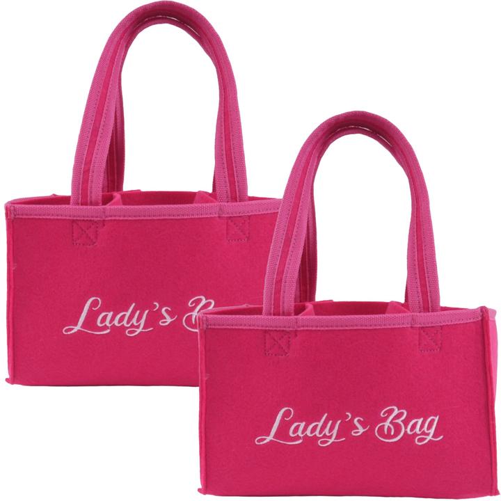 Immagine prodotto Viva Borsa per bottiglie con ricamo Lady's Bag, per 6 bottiglie, set da 2 (Scatola da regalo, 2 x)