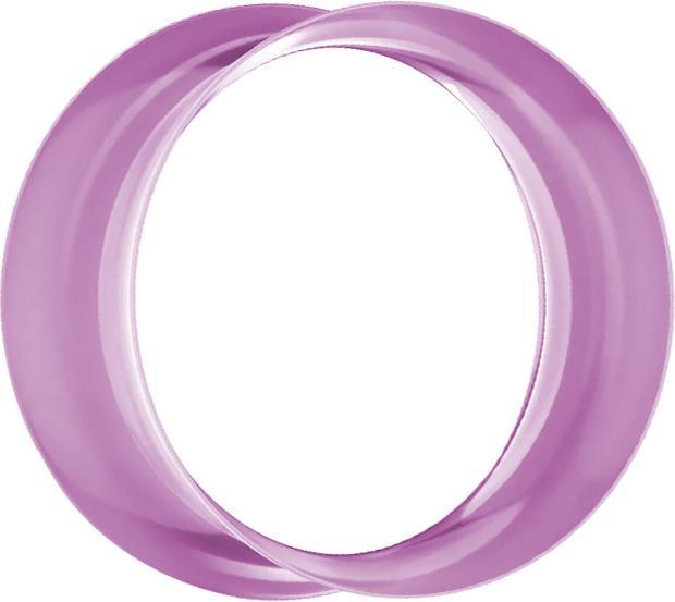 Actual product image Star Piercing Flared tunnel purple (without brass, Silicone)