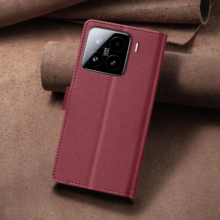 Produktbild Binfen Color Xiaomi 15 Pro - BINFEN Leder Etui Hülle mit RFID Blocker (Xiaomi 15 Pro)