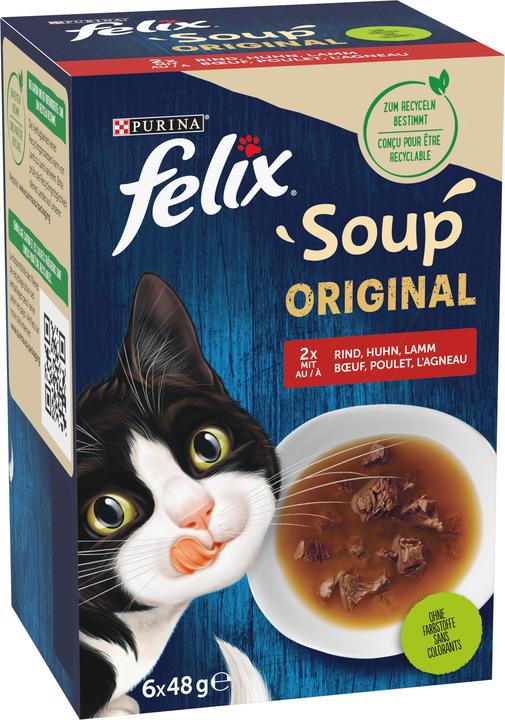 Actual product image Felix Soup Taste variety from the country (Adult, 6 pcs., 288 g)
