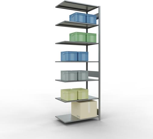 Image du produit Schulte Lagertechnik Système d'assemblage de rayonnages MULTIplus85 avec traverses de longueur