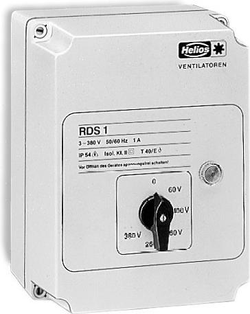 Actual product image Helios HELI RDS1 Transformer speed controller IP54 3-phase 400V 1.0A