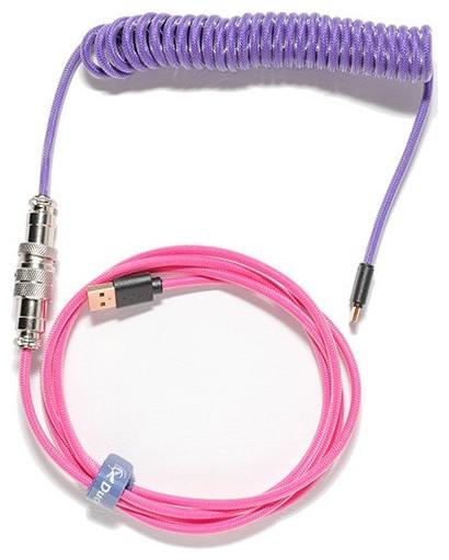 Actual product image Ducky Premicord Joker Spiral Cable, USB Type C to Type A (1.80 m, USB 2.0)