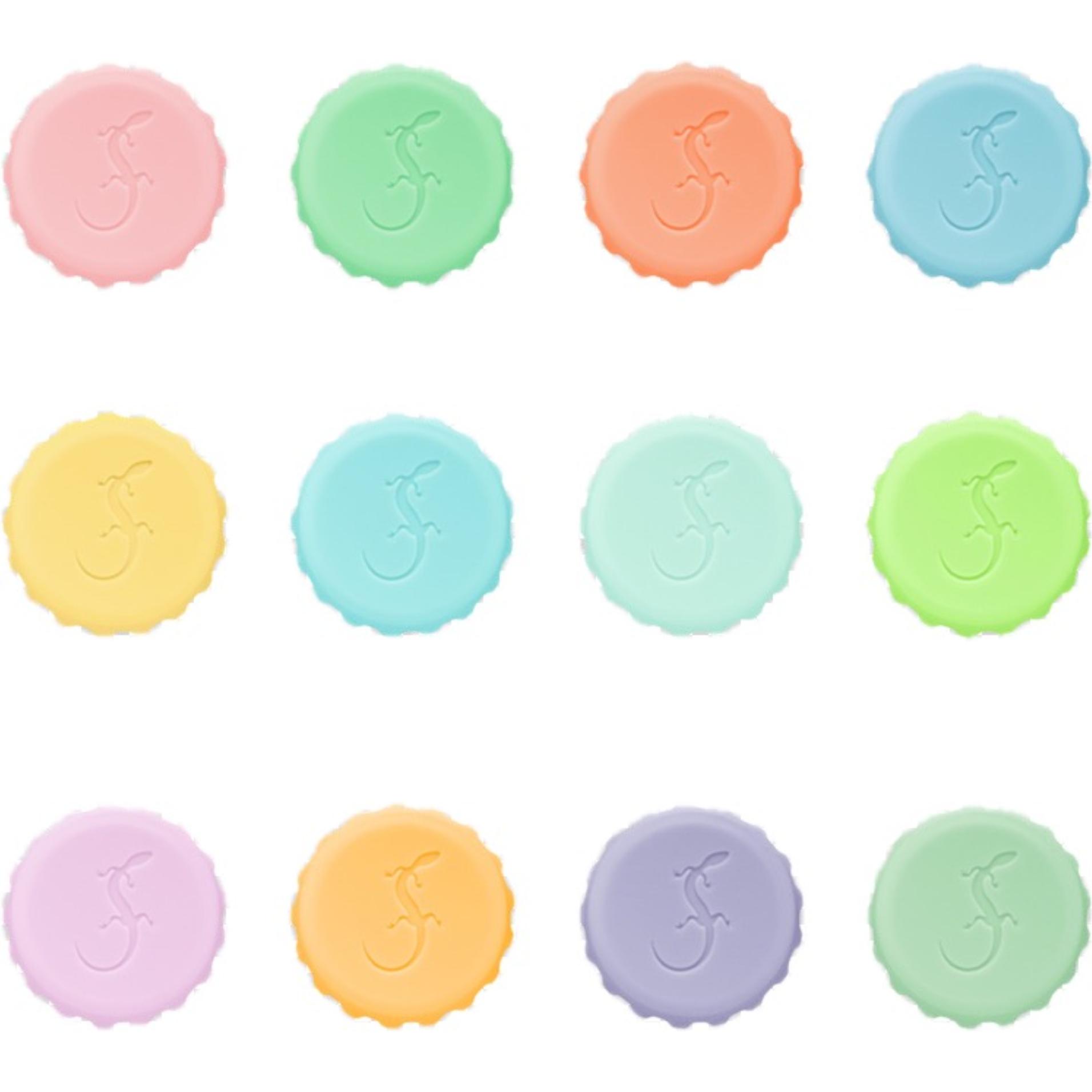 Lurch, Accessori per vino, Kronkorken premium-platin-premium-platin-silikon pastell (Chiusura per il vino)