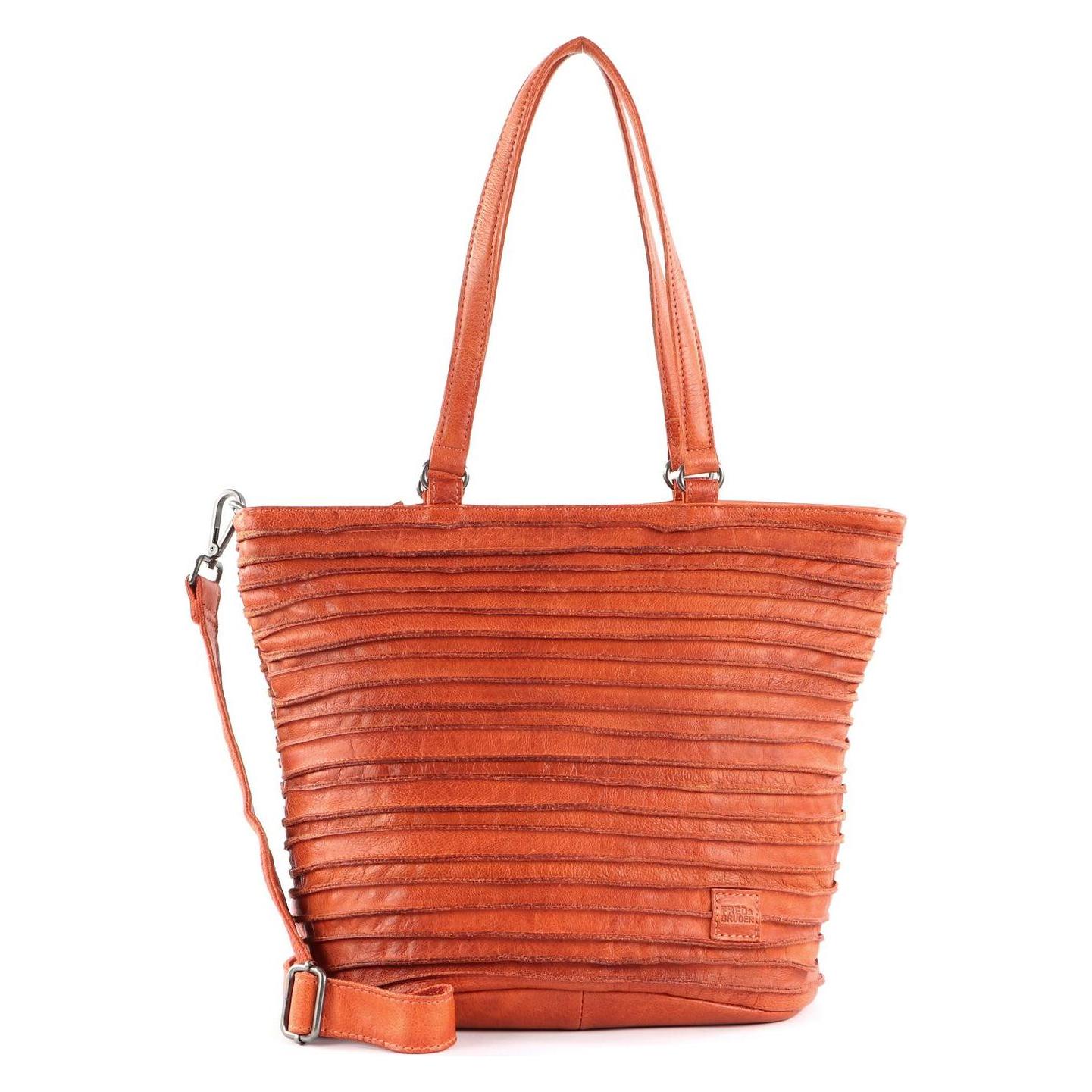 FredsBruder, Damen, Handtasche, Riffelpunz, Orange