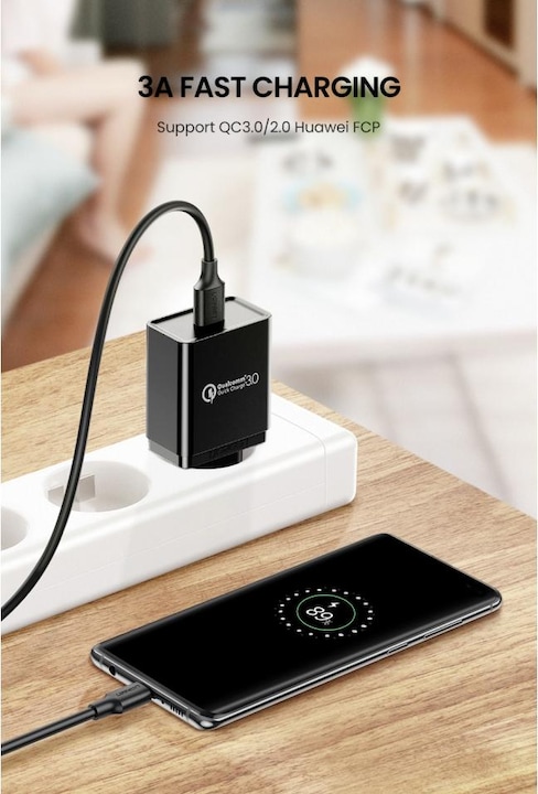 Produktbild Ugreen USB-C zu USB-A 3.0 3A Datenkabel (1 m, USB 3.0)