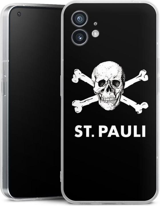 Produktbild DeinDesign Silikon Hülle für Nothing Phone 1 Handyhülle Case Smartphone Schutzhülle FC St. Pauli Offizielles (Nothing Phone (1))