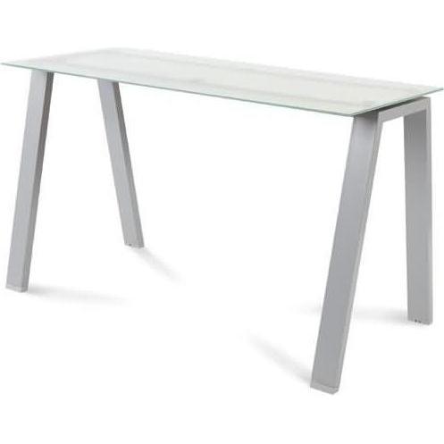 Rocada, Schreibtisch, Schreibtisch Blanca BxTxH 120x60x73cm Gestell grau Platte Glas satiniert (120 x 60 x 73 cm)