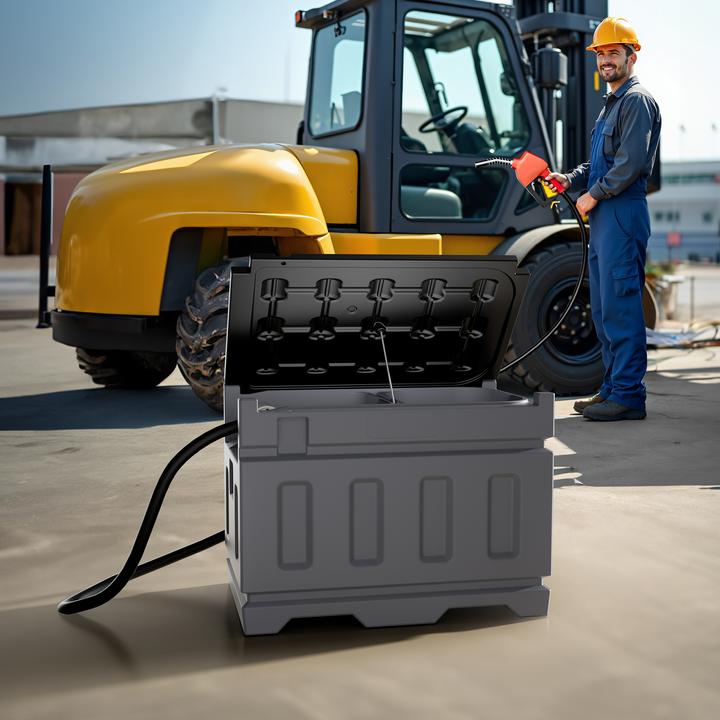 Produktbild Wiltec 180l mobile Tankanlage 12V Pumpe Kraftstoffbehälter Dieseltankstelle