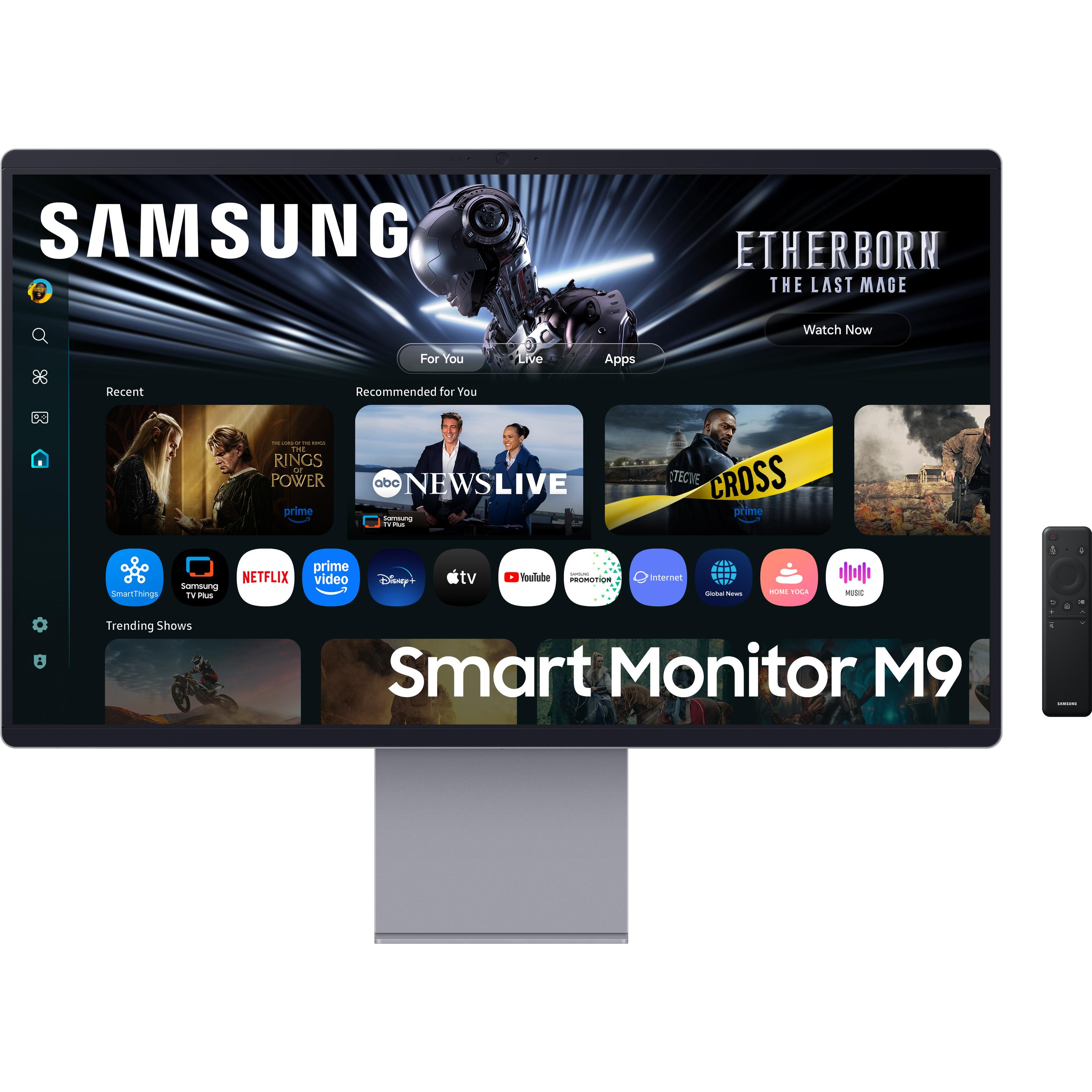 Samsung Smart M9 – M90F (3840 x 2160 Pixel, 32"), Monitor, Silber