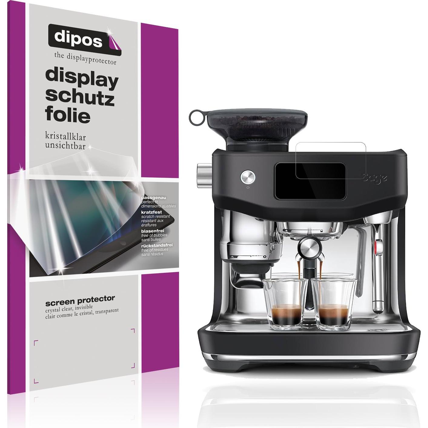 Dipos Schutzfolie Klar für Sage Oracle Jet, Zubehör Kaffeemaschinen, Transparent