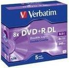 Produktbild Verbatim Dvd+R dl (5x)