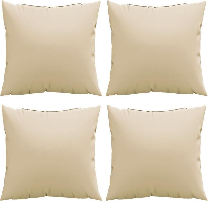 Immagine prodotto vidaXL Cuscini per divano Cuscini decorativi Cuscini per divano Cuscini 4 pezzi. Tessuto beige (60 x 60 cm)