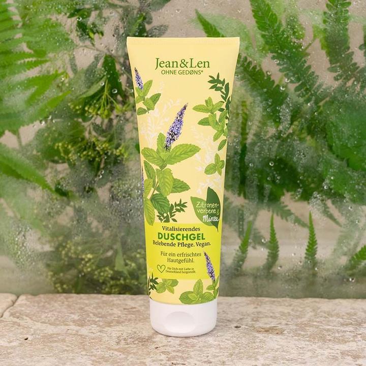 Actual product image Jean & Len Vitalising shower gel lemon verbena/mint (250 ml)