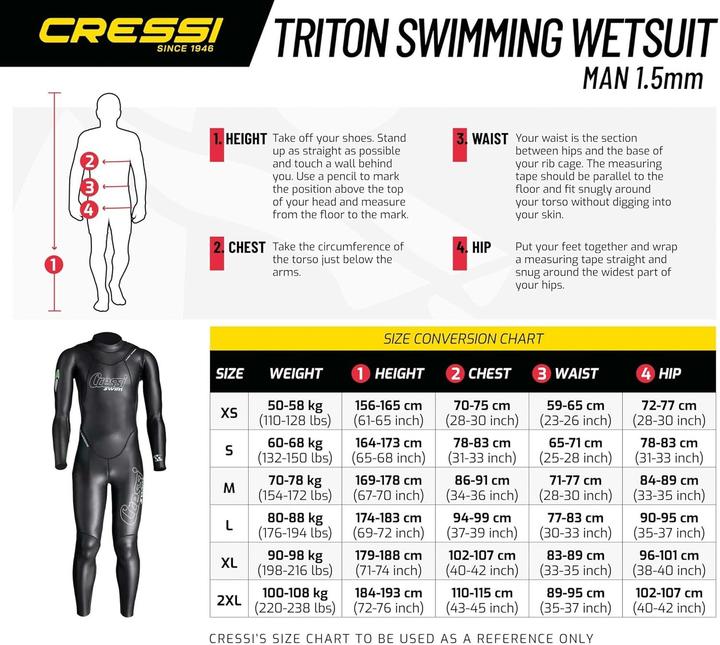 Image du produit Cressi Combinaison néoprène Triton Homme (M)