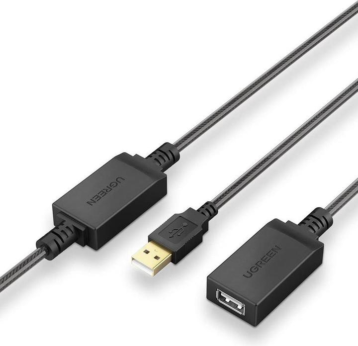 Image du produit Ugreen Câble d'extension USB 2.0 US121 10m - Black (10 m, USB 2.0)