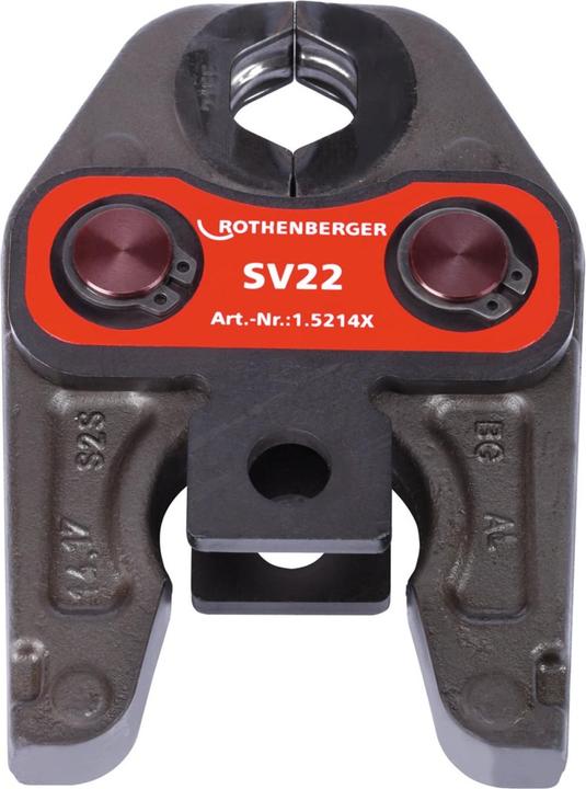 Rothenberger Pressing jaw pressing tongs standard SV22 ( 015214X ) for ROMAX 4000 / Akku Press ACC etc. (150 mm)