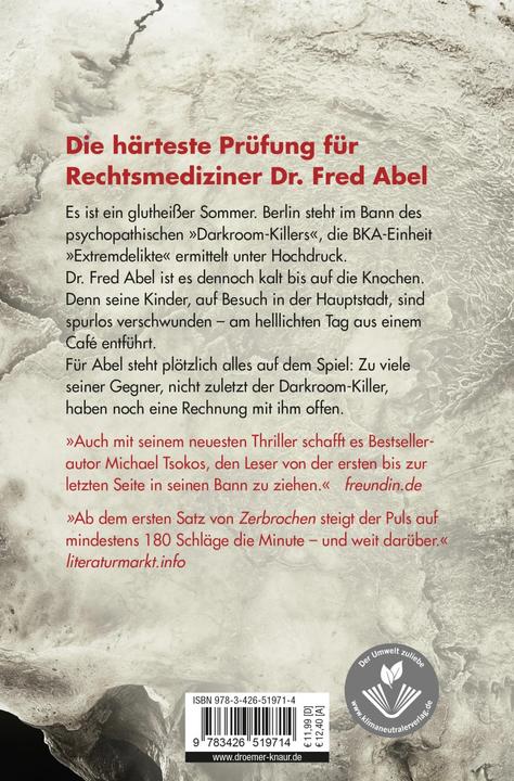 Produktbild Zerbrochen (Deutsch, Andreas Gössling, Michael Tsokos, 2018)