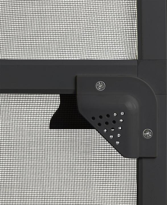 Produktbild Dema Alu Fliegengitter Tür Balkontür Insektenschutz Mückenschutz 95x210 cm anthrazit (95 x 210 cm)