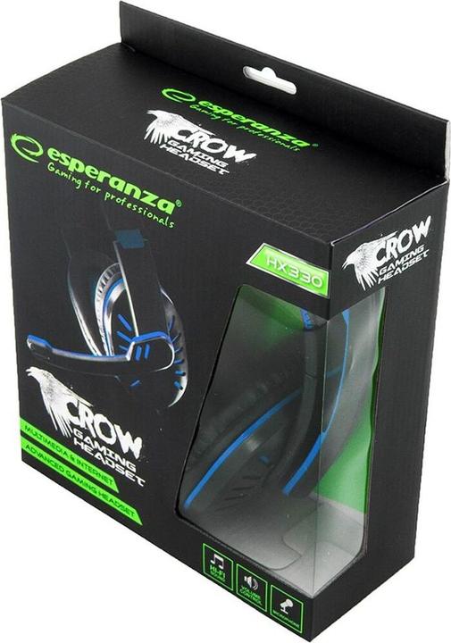 Actual product image Esperanza EGH330B CROW - su mikrofonu (Cable)