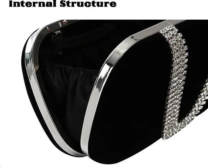 Actual product image Only-Bags.Store Luxus-Abendtaschen Diamant-Luxus-Kupplungstasche Party