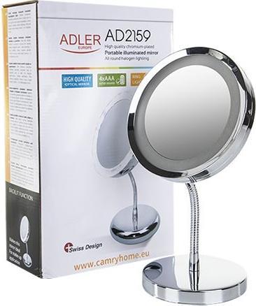 Productafbeelding Adler AD 2159 Make-up spiegel vrijstaand chroom (12 x 4 x 4 cm)