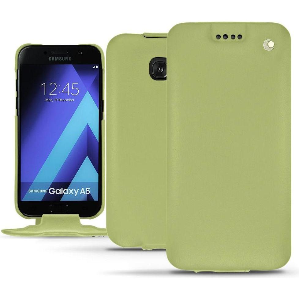 Noreve Lederschutzhülle vertikal (Samsung Galaxy A5 (2017)), Smartphone Hülle, Grün