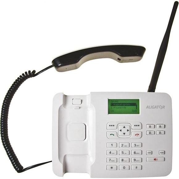 Aligator T100 mobile phone White (2G), Tastenhandy, Weiss