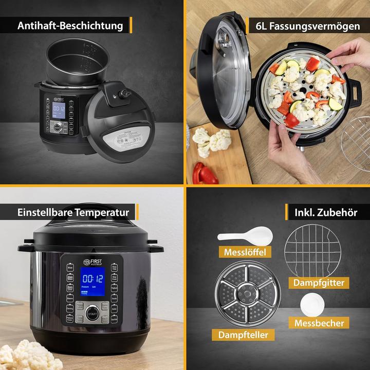 Produktbild TZS First Austria Multikocher mit 12 Programmen