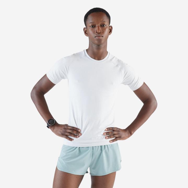 Kiprun T-Shirt De Running 500 Confort Slim Blanc