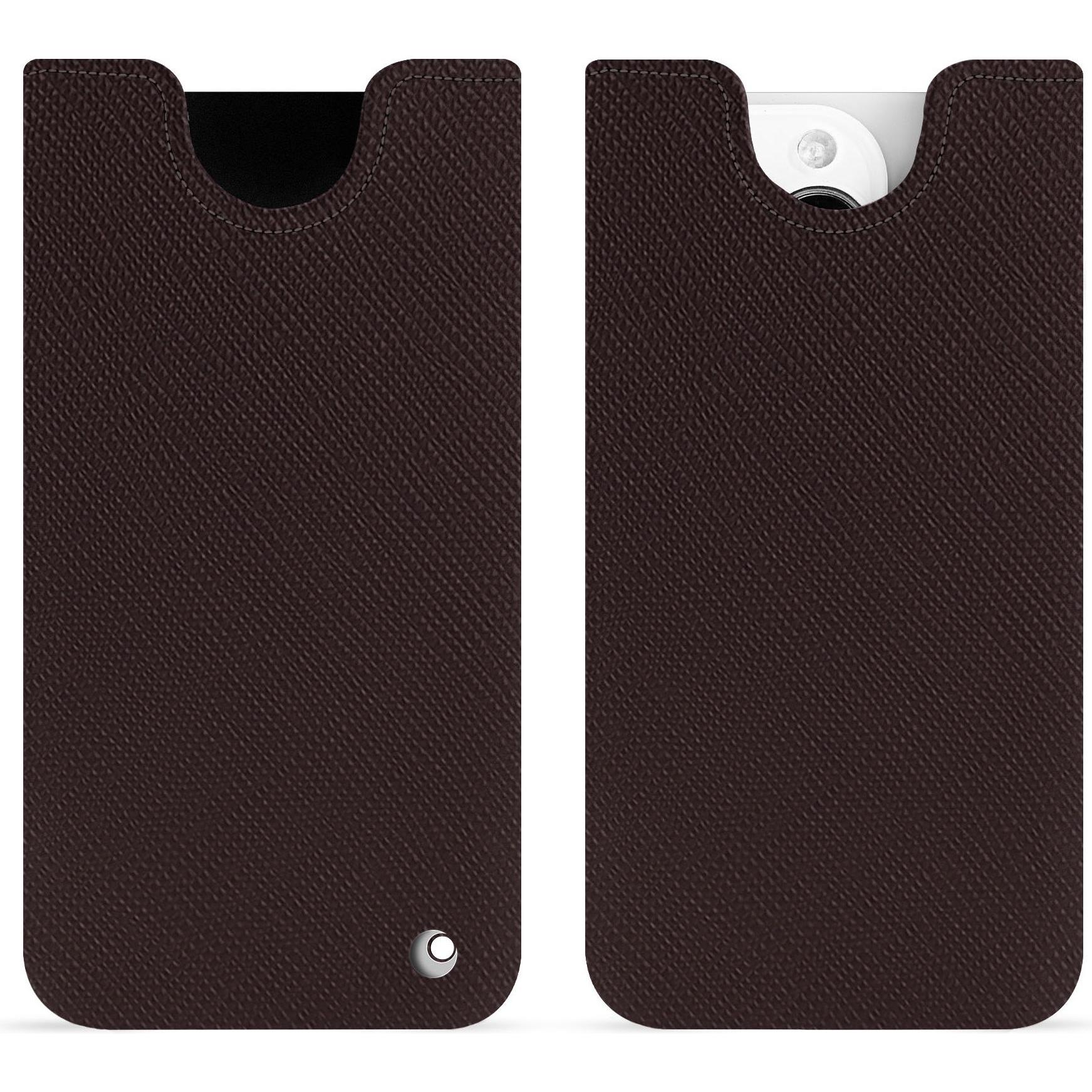 Noreve Lederschutzhülle (Apple iPhone 15 Pro), Smartphone Hülle, Braun