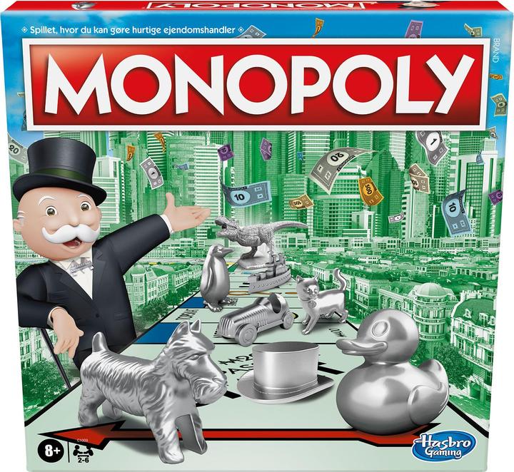 Productafbeelding Monopoly Klassiek Bordspel Economische Simulatie (Deens, 2 - 8 Spelers)