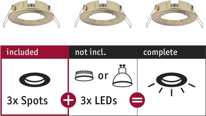 Actual product image Paulmann Recessed light Choose Set