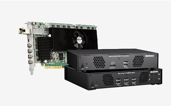Actual product image Matrox Extio N3408 IP KVM transmitter appliance