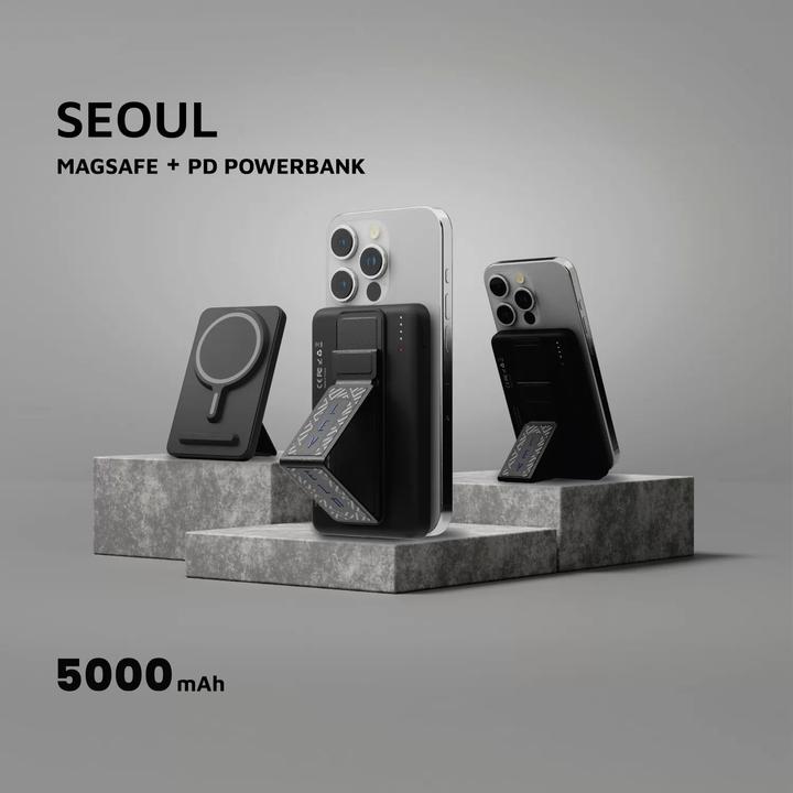 Actual product image Powerology Magsafe Powerbank 5000 mAh (5000 mAh, 15 W, 18.50 Wh)