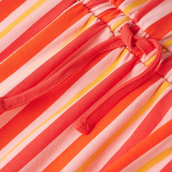 Actual product image VidaXL Children's dress with drawstring pink and red 104,Material: 95 (104)