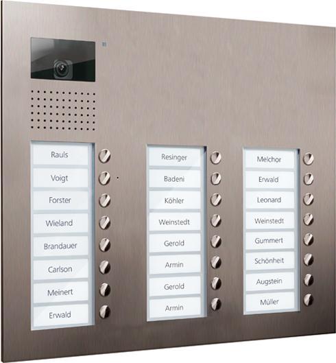 Produktbild TCS AVU16240-0030 Video color Aussenstation V PUK 24 Tasten 3-spal