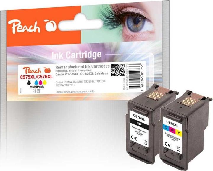 Image du produit Peach Encre Canon PG-575X /CL-576XL MultiPack noir/couleur (CF, Color)