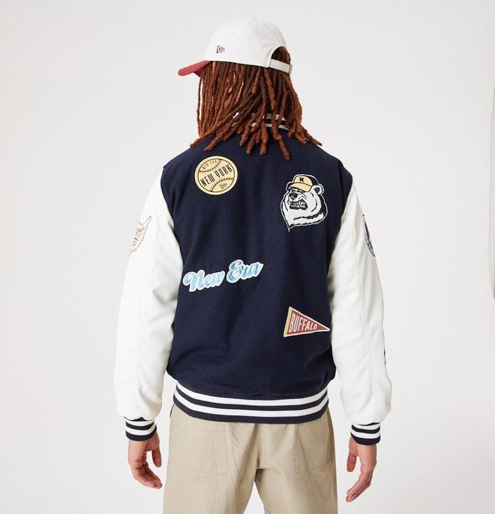 Actual product image New Era Varsity College Jacket - Heritage All Over Patch - XX (XXL)