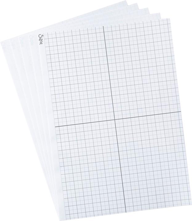 Actual product image Sizzix Accessory Sticky Grid Sheets 8 1/4 "x11 5/8" 5pcs