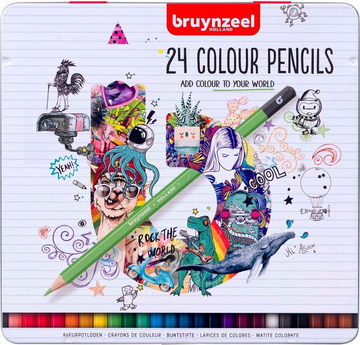 Actual product image Bruynzeel Buntstifte Dose, 24 Farben (Multicoloured, 24 x)
