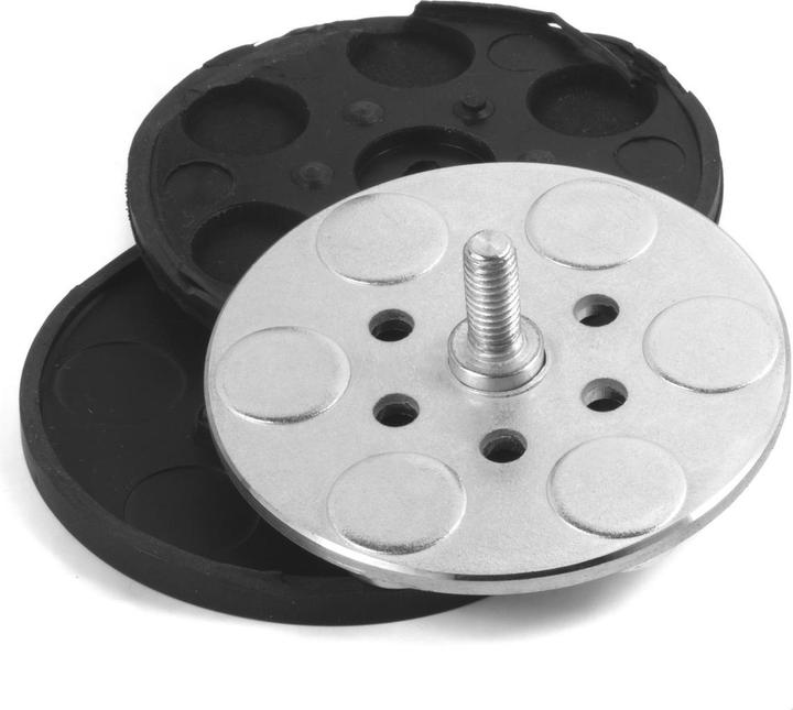 Actual product image Supermagnete Magnet system round rubber-coated with threaded stud (1x)