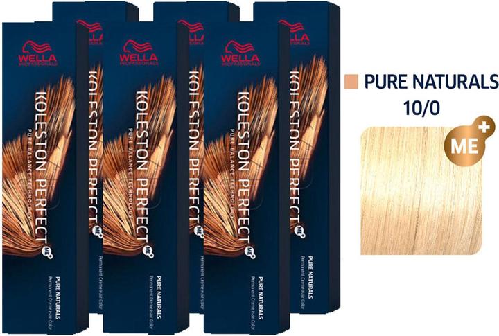 Immagine prodotto Wella Koleston Perfect ME+ Pure Naturals Set di 6 10/0 Biondo Chiaro (0, PURO NATURALE 10)